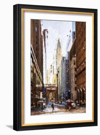 New York Architecture IV - In the Style of Oil Painting-Philippe Hugonnard-Framed Giclee Print