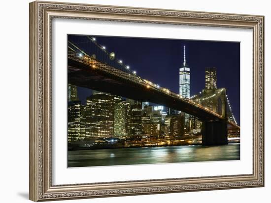 New York at Night I-James McLoughlin-Framed Photographic Print