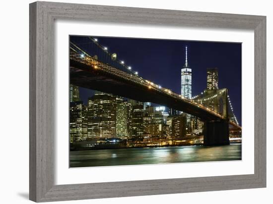 New York at Night I-James McLoughlin-Framed Photographic Print