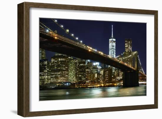 New York at Night I-James McLoughlin-Framed Photographic Print