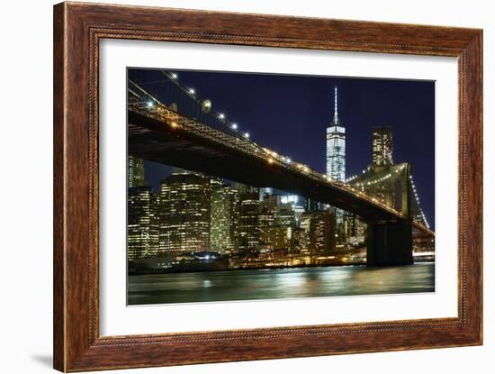 New York at Night I-James McLoughlin-Framed Photographic Print