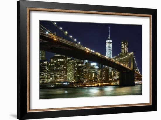 New York at Night I-James McLoughlin-Framed Photographic Print