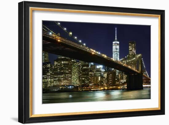 New York at Night I-James McLoughlin-Framed Photographic Print