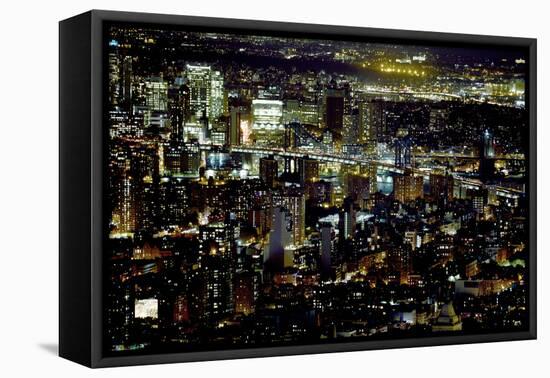 New York at Night II-James McLoughlin-Framed Premier Image Canvas