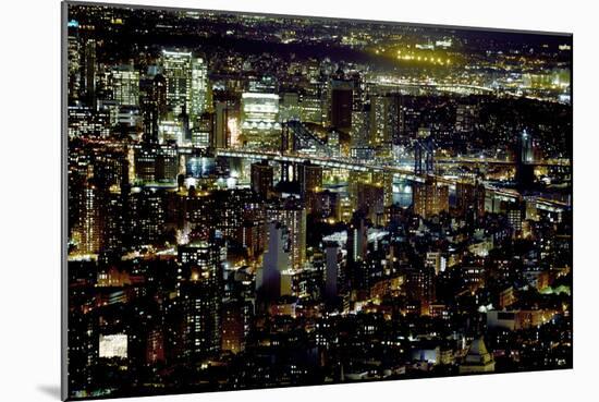 New York at Night II-James McLoughlin-Mounted Photographic Print