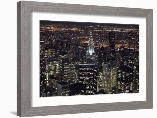 New York at Night III-James McLoughlin-Framed Photographic Print
