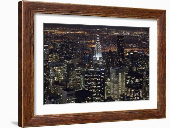 New York at Night III-James McLoughlin-Framed Photographic Print