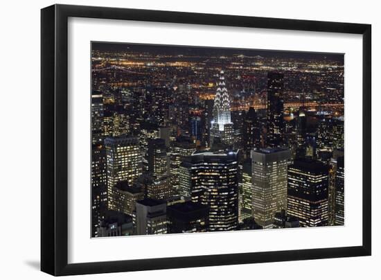 New York at Night III-James McLoughlin-Framed Photographic Print