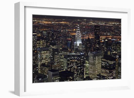 New York at Night III-James McLoughlin-Framed Photographic Print