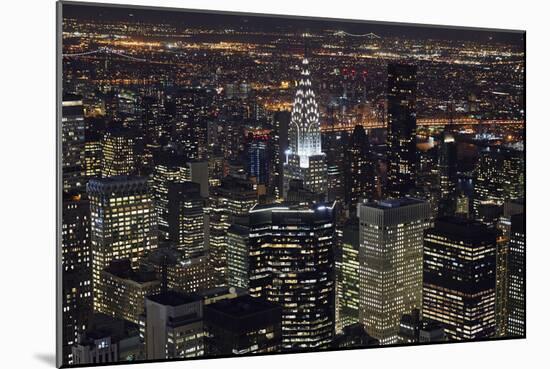 New York at Night III-James McLoughlin-Mounted Photographic Print