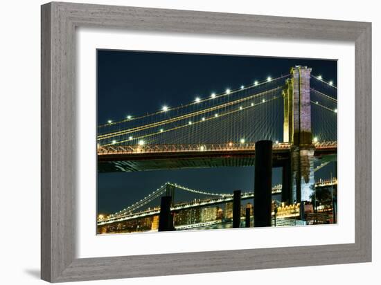 New York at Night IV-James McLoughlin-Framed Photographic Print