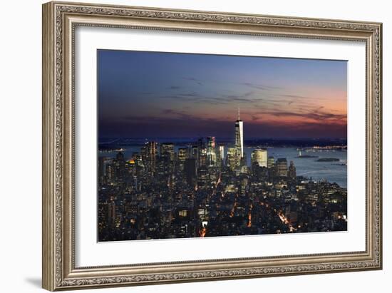 New York at Night IX-James McLoughlin-Framed Photographic Print