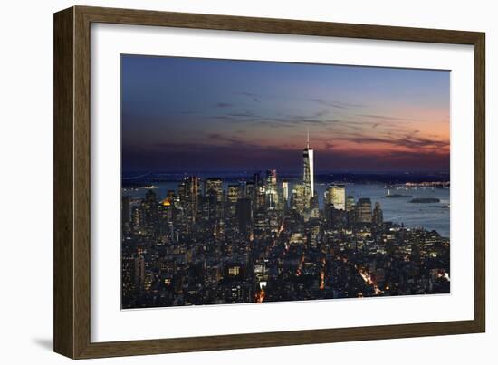 New York at Night IX-James McLoughlin-Framed Photographic Print