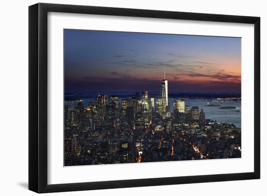 New York at Night IX-James McLoughlin-Framed Photographic Print