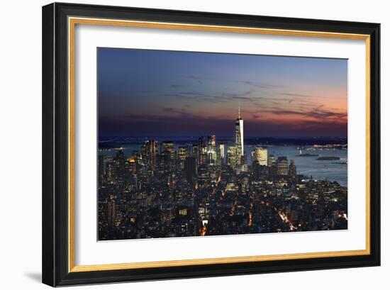New York at Night IX-James McLoughlin-Framed Photographic Print
