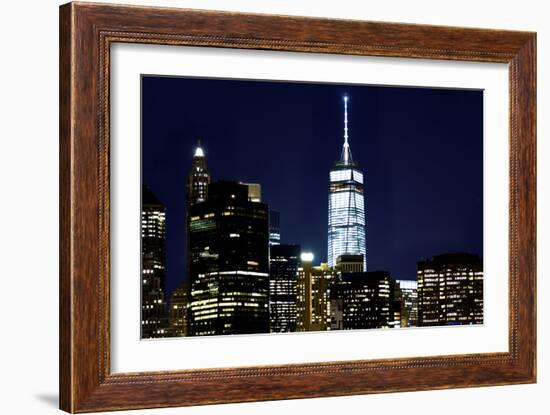 New York at Night VI-James McLoughlin-Framed Photographic Print