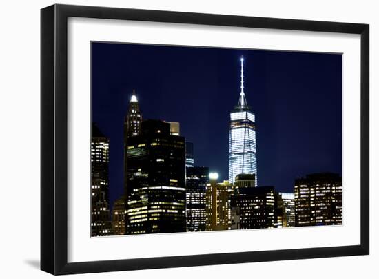 New York at Night VI-James McLoughlin-Framed Photographic Print