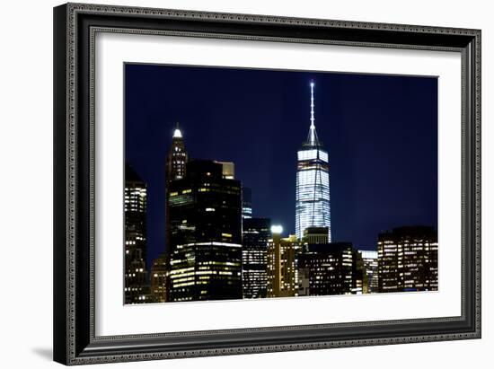 New York at Night VI-James McLoughlin-Framed Photographic Print