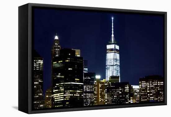 New York at Night VI-James McLoughlin-Framed Premier Image Canvas