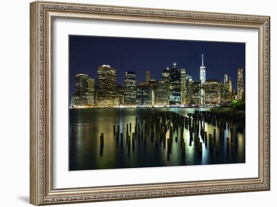 New York at Night VII-James McLoughlin-Framed Photographic Print