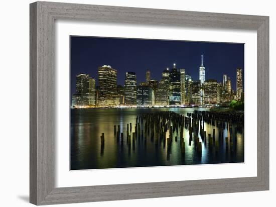 New York at Night VII-James McLoughlin-Framed Photographic Print