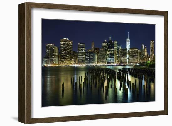 New York at Night VII-James McLoughlin-Framed Photographic Print