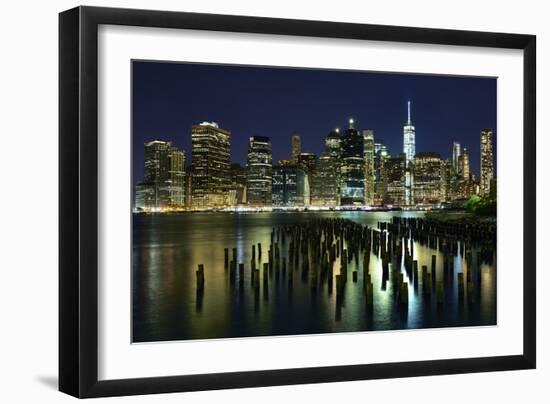 New York at Night VII-James McLoughlin-Framed Photographic Print