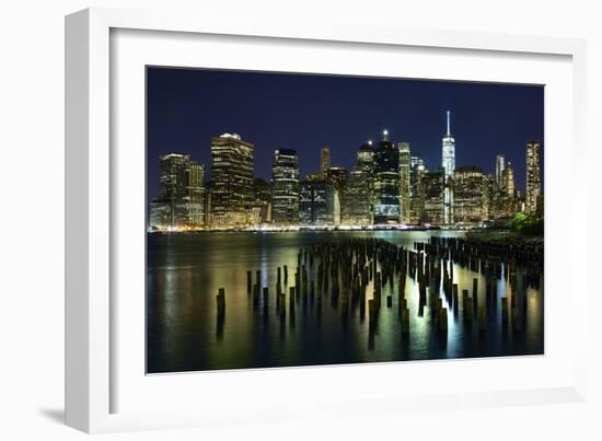 New York at Night VII-James McLoughlin-Framed Photographic Print