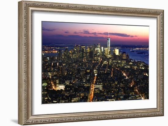 New York at Night VIII-James McLoughlin-Framed Photographic Print