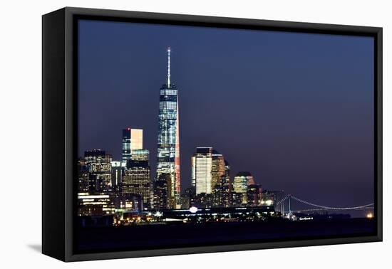 New York at Night X-James McLoughlin-Framed Premier Image Canvas