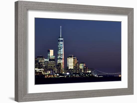 New York at Night X-James McLoughlin-Framed Photographic Print