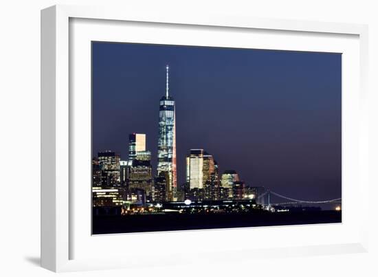 New York at Night X-James McLoughlin-Framed Photographic Print