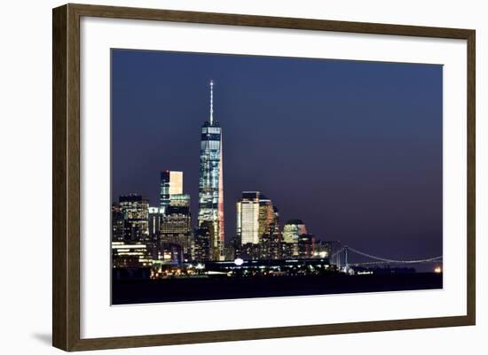 New York at Night X-James McLoughlin-Framed Photographic Print