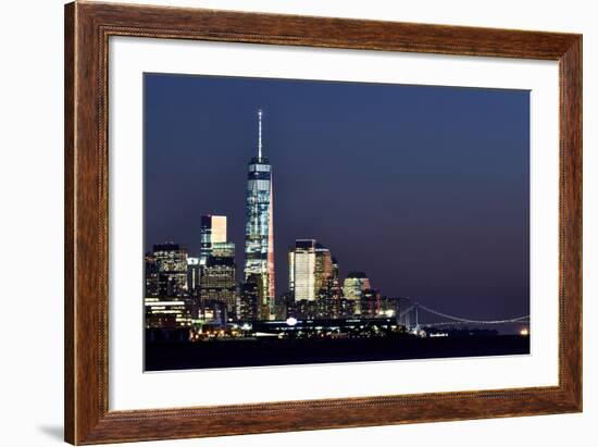 New York at Night X-James McLoughlin-Framed Photographic Print