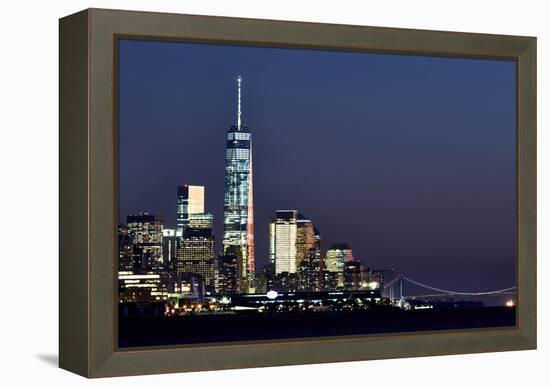 New York at Night X-James McLoughlin-Framed Premier Image Canvas