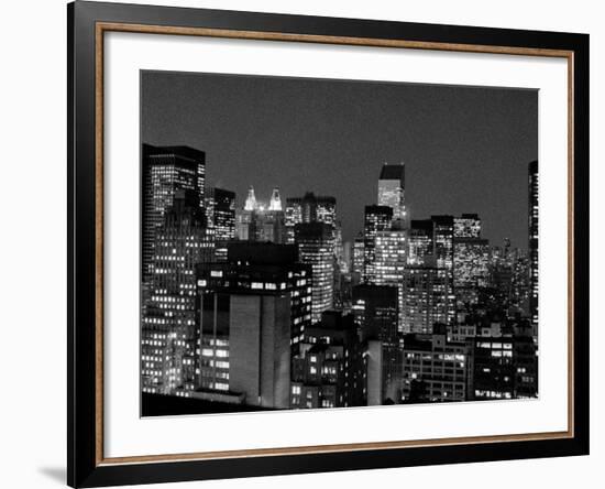 New York at Night-null-Framed Photographic Print