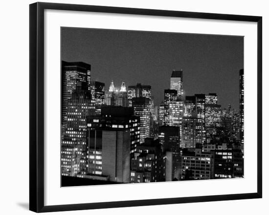 New York at Night-null-Framed Photographic Print