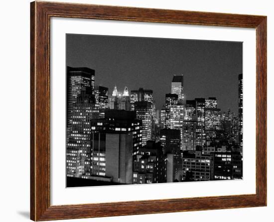 New York at Night-null-Framed Photographic Print