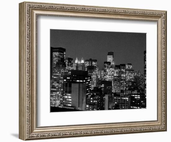 New York at Night-null-Framed Photographic Print