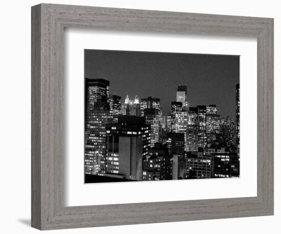 New York at Night-null-Framed Photographic Print