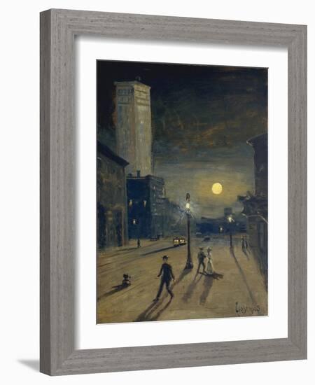 New York at Night-Louis Michel Eilshemius-Framed Giclee Print