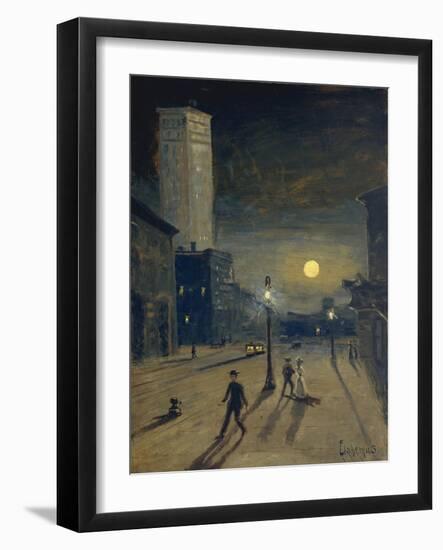 New York at Night-Louis Michel Eilshemius-Framed Giclee Print