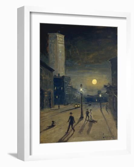 New York at Night-Louis Michel Eilshemius-Framed Giclee Print