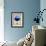 New York Blue Air Balloon-NaxArt-Framed Art Print displayed on a wall