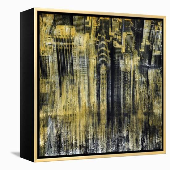 New York Blur-Dario Moschetta-Framed Stretched Canvas