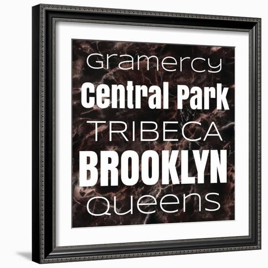 New York Boroughs II-Elizabeth Medley-Framed Art Print