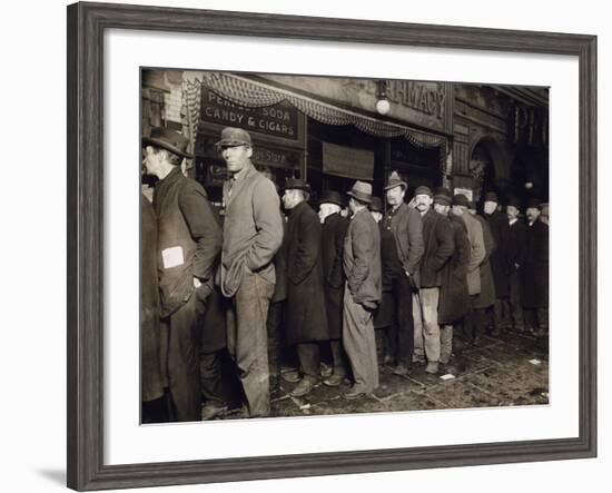 New York: Bread Line, 1907-null-Framed Photographic Print