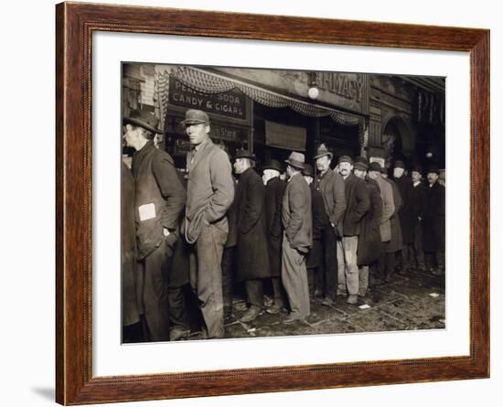 New York: Bread Line, 1907-null-Framed Photographic Print