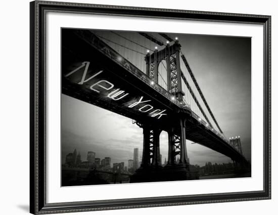 New York Bridge-Blonde Attitude-Framed Art Print