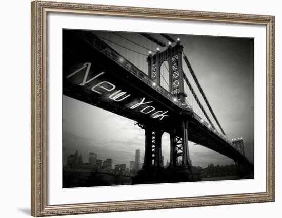 New York Bridge-Blonde Attitude-Framed Art Print